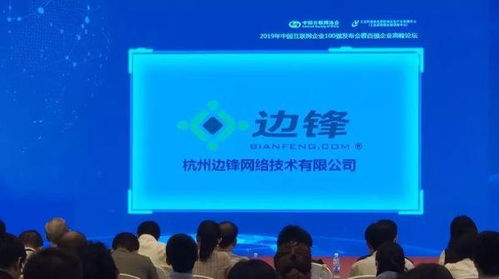 邊鋒網絡入選2019中國互聯網企業百強 浙數文化網絡經營再創佳績